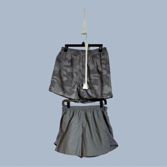 Nike Other - 2-Pack Training Shorts Nike Solid Gray, All in Motion Camo Gray Size Medium